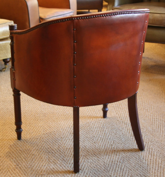 Leather Davenport Chair